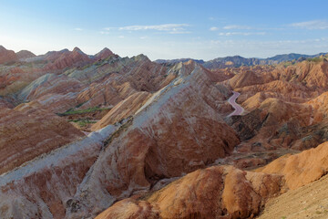 The Morning Hours at Zhangye Colorful Danxia
