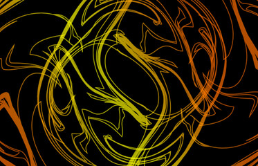 Neon Swirl Abstract Background – Colorful Light Art, Digital Abstract Design