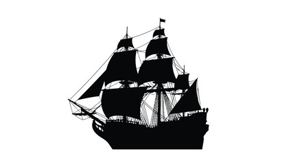 Abstract geometric silhouette design with vibrant color accents and bold typography silhouette