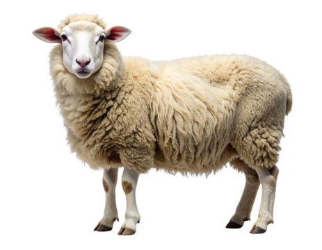 Minimal Studio-Style Sheep Cut-Out with Clean Modern Look