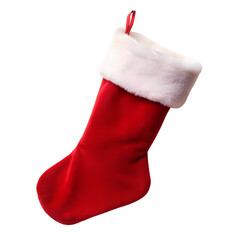 Classic red Christmas stocking for holiday joy