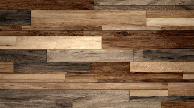 parquet wood texture background, dark beige brown, wooden floor, room interior wall Stock Illustration