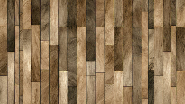 parquet wood texture background, dark beige brown, wooden floor, room interior wall Stock Illustration