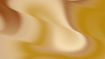 Warm Golden Yellow Abstract Flowing Curve Design