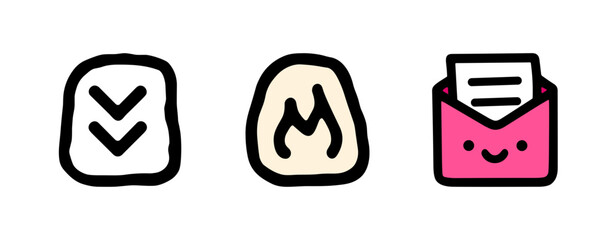 Cute UI Icons Minimal Interface Symbol Set