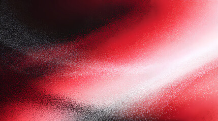 Red white abstract blurred gradient shape black grainy background, noise texture banner backdrop design, copy space Stock Illustration