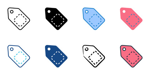 Tag icon set multiple style collection 
