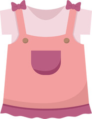 Illustration Of Baby Girl Outfit
