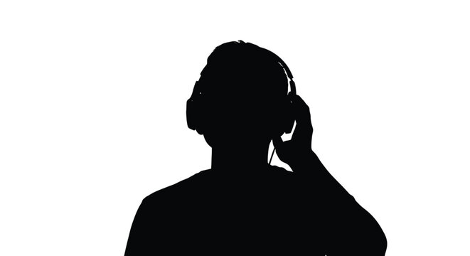 Abstract geometric silhouette design with vibrant color accents and bold typography