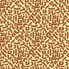 Abstract Pattern With Black Geometric Shapes for Modern Backgrounds and Textures