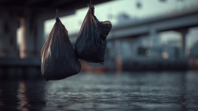 Plastic bags pollution