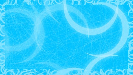 Bright Cyan Blue Watercolor Abstract Background with Artistic Gradient Flow.
