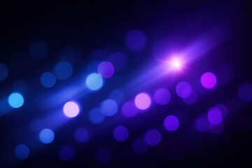 Abstract Bokeh Lights with Purple and Blue Gradients, Dreamy and Futuristic Glow for Creative and Commercial Use