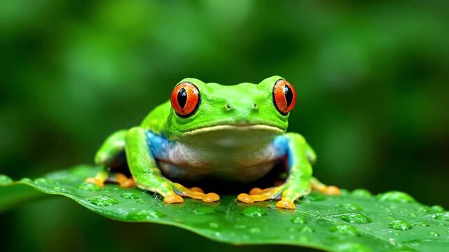 A warty toad emerging from its hidden burrow in a moonlit wetland, interacting with the damp soil and surrounding natural flora. Low light, wide shot, emphasizing the nocturnal environment and the?