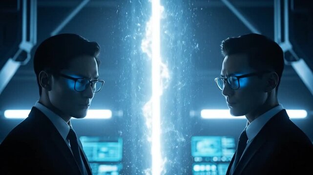 Futuristic Tech Surveillance: Cybernetic Agents Monitoring Digital Infrastructure Network