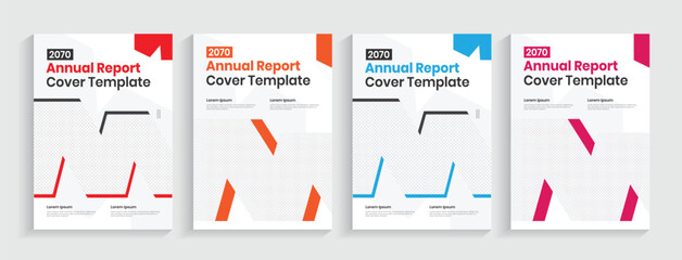 Annual report cover layout design