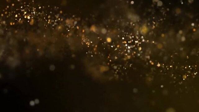 Fluid motion graphics depicting a gentle cascade of luminous elements, designed to complement various content without distracting from the main subject.