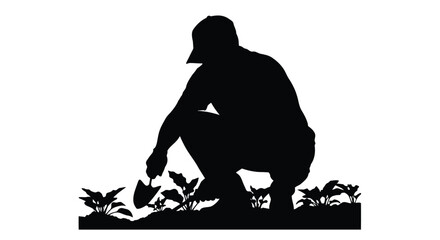 Abstract geometric pattern with bold silhouette elements in vibrant cmyk colors