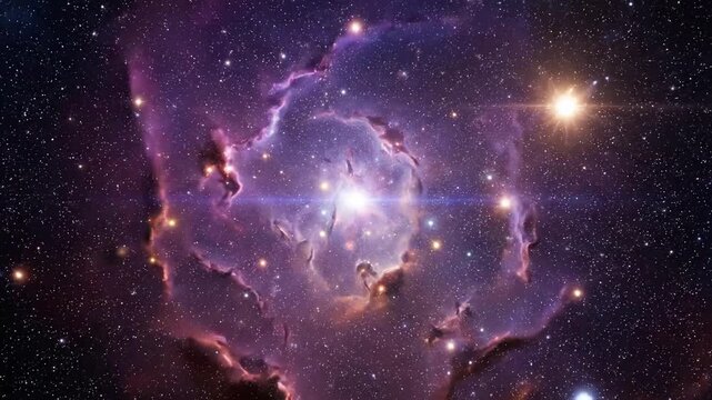 Cosmic Landscape and Deep Space Vista: Presenting an expansive, awe inspiring view of a deep space environment, featuring a breathtaking cosmic landscape devoid of any terrestrial elements or human pr