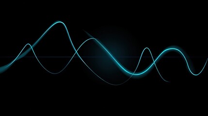 vibration. Low-frequency sound waves vibrating on dark background visualization. STEM education sheets, lab safety posters, designed for STEM education and laboratory safety posters.