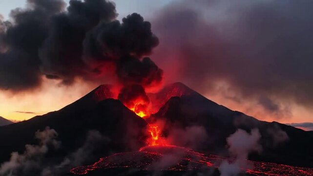 Abstract Lava Textures: Molten Rock Patterns and Glowing Embers Focusing on the intricate, ever changing patterns of cooling lava, highlighting its intense heat, liquid movement, and incandescent?