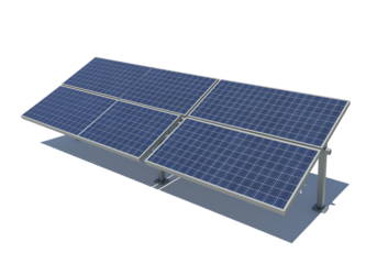 Solar panel array generating renewable energy for sustainable future power