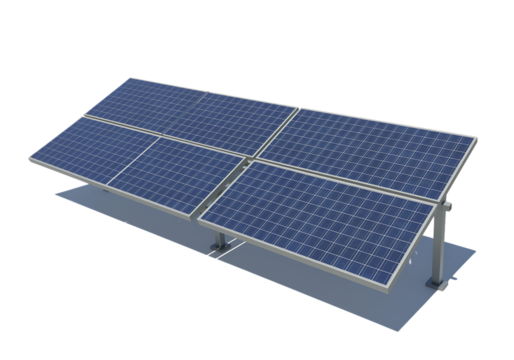 Solar panel array generating renewable energy for sustainable future power