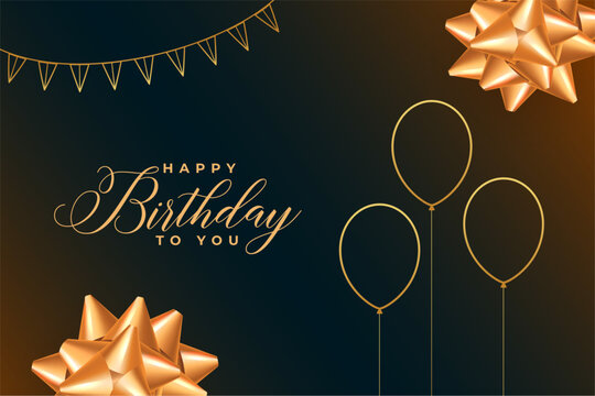 elegant birthday celebration background with decorative elements