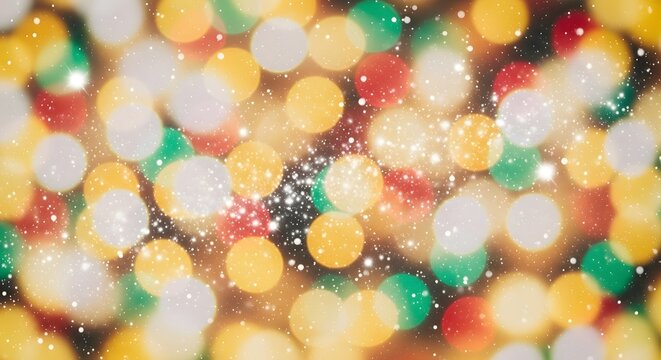 Abstract background with blurred lights and bokeh effect, perfect for festive designs and celebrations.