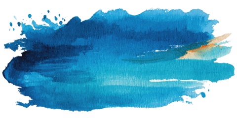 Blue watercolor splash