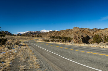Bend on High Desert Road Wyoming