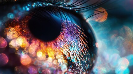 Close-up of a textured eye.