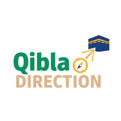 Qibla direction typography t shirt design
