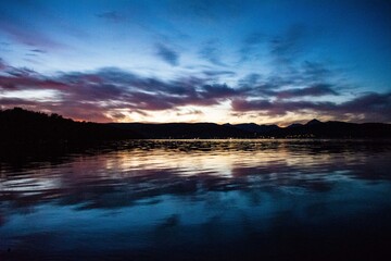 sunset over the river Scotland scenery and landscapes