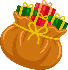 Illustration of Santa's Gift Sack