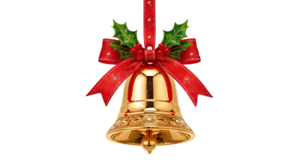 christmas bells isolated on white background