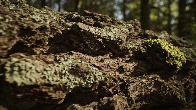 Intricate patterns of aged tree bark, showcasing deep furrows, ridges, and natural imperfections formed over decades of growth and exposure. Close up, focusing on the abstract beauty of natural?
