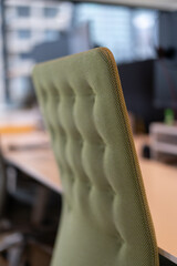 Modern office fitout interior commercial building with desks chairs