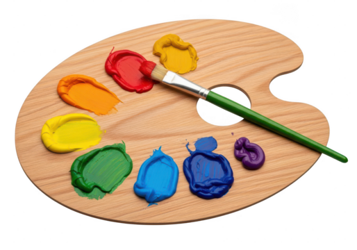 3D illustration of abstract splashes of vibrant red and bright green colors falling and swirling isolated on transparent background