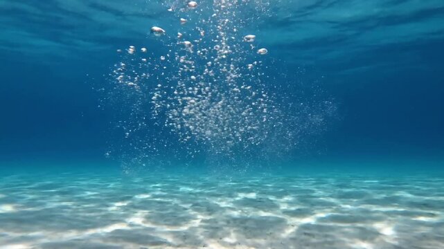 Explore the mesmerizing patterns created by countless tiny oxygen bubbles released from lush aquatic flora, showcasing the vibrant underwater ecosystem.