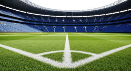 Soccer stadium corner transparent background cutout png