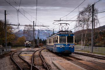 The city of Domodossola and Vigezzina railway