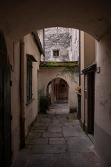 The city of Domodossola and Vigezzina railway