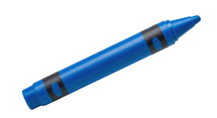 Blue crayon transparent background cutout png