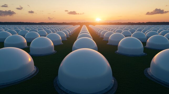 Modular hydrogen storage array constructed from interconnected pressure-resistant tanks for scalable green fuel deployment. 