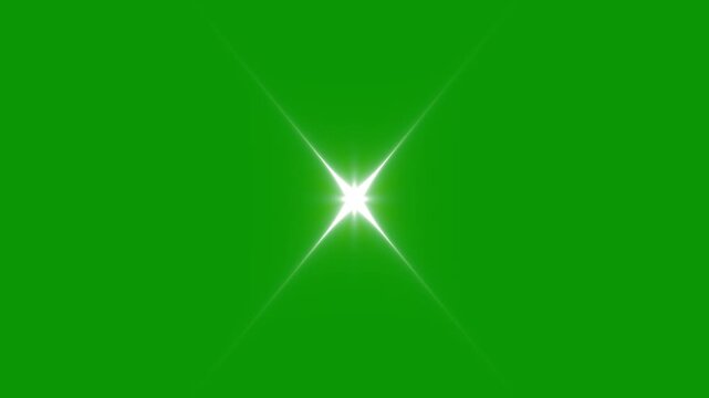 Twinkle star glitter sparkle animation, shining stars and sparkle twinkle light background, white cartoon, glowing sparkle doodle stars twinkling background on green screen 4K video