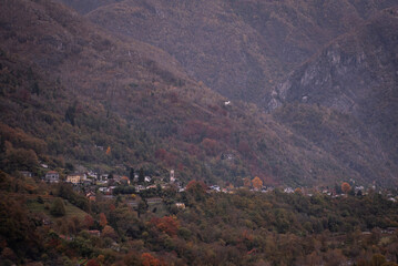 The city of Domodossola and Vigezzina railway