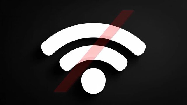 Critical WiFi Connection Lost Offline Error Animation