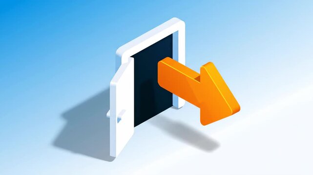 Secure User Logout Sign Out Exit Animation