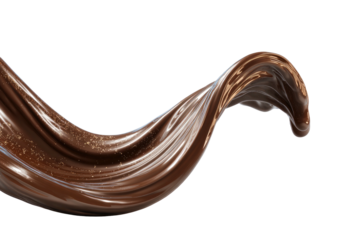 Dark liquid swirls like ribbon, glistening on black ground